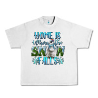 Lunar Rock Home Is Where The Snow Falls Winter Penguin Urban Heavy Tee - LillyAllenDesigns