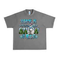 Tornado Home Is Where The Snow Falls Winter Penguin Urban Heavy Tee - LillyAllenDesigns