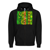 Black St. Patrick's Day brushstrokes Zipper Hoodie - HowdyJamesFarm