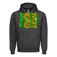St. Patrick's Day Brushstrokes Zipper Hoodie | Teevron