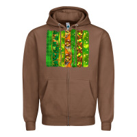 Chestnut St. Patrick's Day brushstrokes Zipper Hoodie - HowdyJamesFarm
