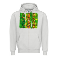 Dove Grey St. Patrick's Day brushstrokes Zipper Hoodie - HowdyJamesFarm