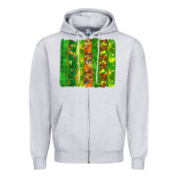 Heather Grey St. Patrick's Day brushstrokes Zipper Hoodie - HowdyJamesFarm