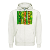 Oatmeal Heather St. Patrick's Day brushstrokes Zipper Hoodie - HowdyJamesFarm