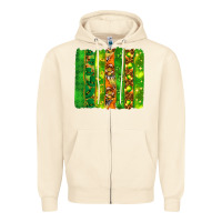 Sandshell St. Patrick's Day brushstrokes Zipper Hoodie - HowdyJamesFarm
