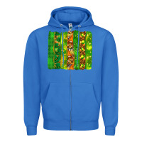 True Royal St. Patrick's Day brushstrokes Zipper Hoodie - HowdyJamesFarm