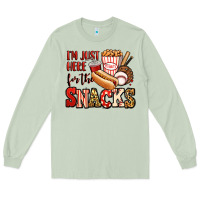 Matcha i'm just here for the snacks baseball Long Sleeve Tee - Jasminsmagicworld
