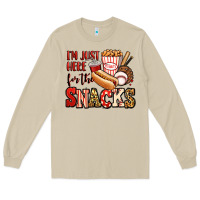 Mushroom i'm just here for the snacks baseball Long Sleeve Tee - Jasminsmagicworld