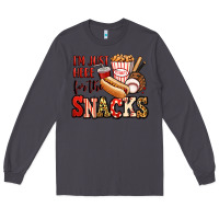 Smoke i'm just here for the snacks baseball Long Sleeve Tee - Jasminsmagicworld