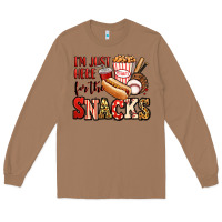 Toasted Coconut i'm just here for the snacks baseball Long Sleeve Tee - Jasminsmagicworld