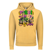 Vintage Mustard mardi gras monster truck Vintage Hoodie - LillyAllenDesigns