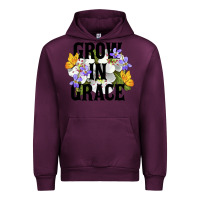 Mauve Wine Grow In Grace Urban Hoodie - LillyAllenDesigns