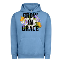 Pigment Pebble Blue Grow In Grace Urban Hoodie - LillyAllenDesigns
