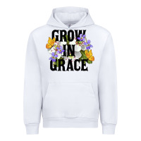White Grow In Grace Urban Hoodie - LillyAllenDesigns