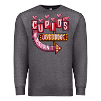 Charcoal Heather Valentines Day Cupid's Love Lodge Premium Sweatshirt - FaDigitalArtStudio