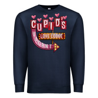 Navy Valentines Day Cupid's Love Lodge Premium Sweatshirt - FaDigitalArtStudio