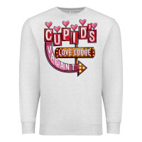 Oatmeal Heather Valentines Day Cupid's Love Lodge Premium Sweatshirt - FaDigitalArtStudio