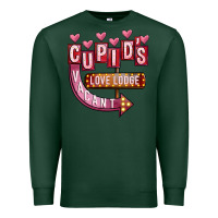 Sports Green Valentines Day Cupid's Love Lodge Premium Sweatshirt - FaDigitalArtStudio