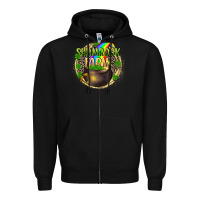 Black St. Patrick's Shamrock farm Zipper Hoodie - CowGirlArtShop