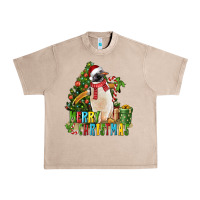 French Oak Merry Christmas Penguin Urban Heavy Tee - LillyAllenDesigns