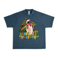 Midnight Navy Merry Christmas Penguin Urban Heavy Tee - LillyAllenDesigns