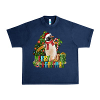 Navy Merry Christmas Penguin Urban Heavy Tee - LillyAllenDesigns