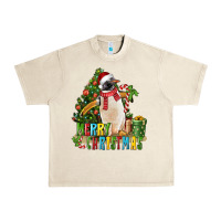Sandshell Merry Christmas Penguin Urban Heavy Tee - LillyAllenDesigns
