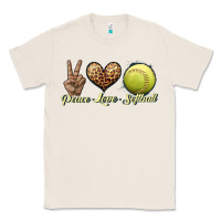 Natural peace love softball Classic Tee - JahusDesignShop