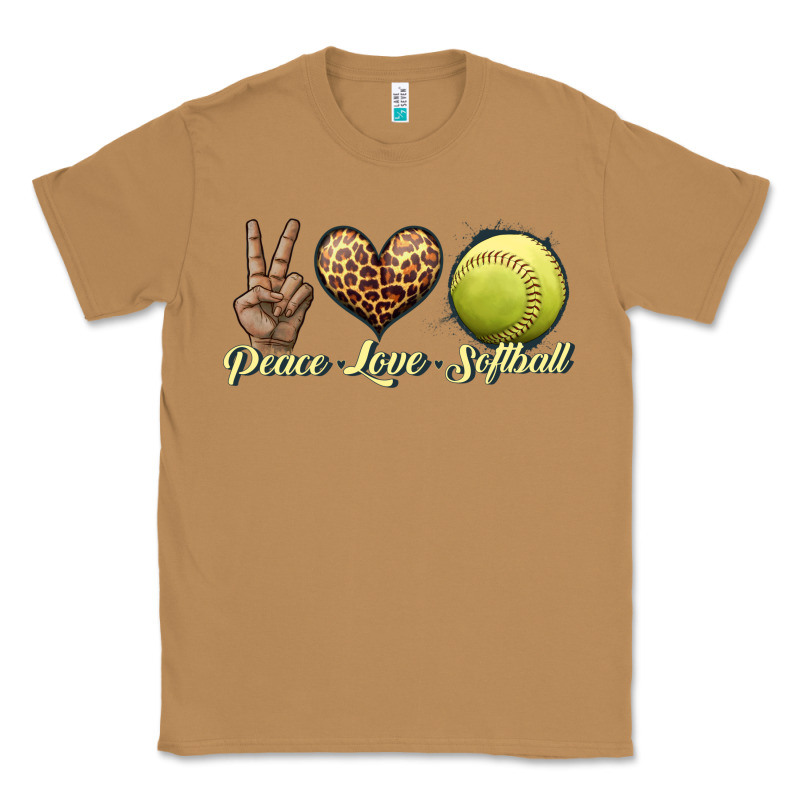 Peace Love Softball Classic Tee by JahusDesignShop | Teevron