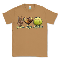Toasted Coconut peace love softball Classic Tee - JahusDesignShop