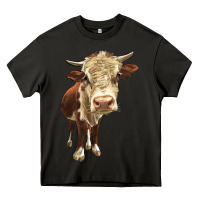 Asphalt Hereford Heifer Heavy Core Tee - LillyAllenDesigns