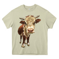Mossy Hereford Heifer Heavy Core Tee - LillyAllenDesigns