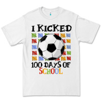 White i kicked 100 days of school Premium Tee - MaliasSmallBusiness
