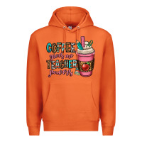 Carrot coffee gives me teacher powers Premium Hoodie - OliviaCreatesArt