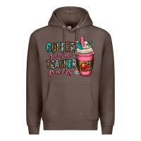Coffee coffee gives me teacher powers Premium Hoodie - OliviaCreatesArt