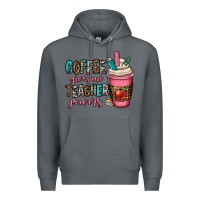 Rock coffee gives me teacher powers Premium Hoodie - OliviaCreatesArt