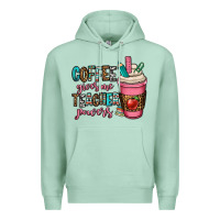 Seafoam coffee gives me teacher powers Premium Hoodie - OliviaCreatesArt