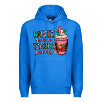 True Royal coffee gives me teacher powers Premium Hoodie - OliviaCreatesArt