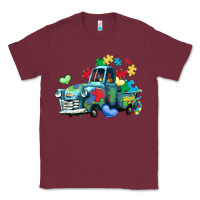 Burgundy autism truck Classic Tee - LillyAllenDesigns