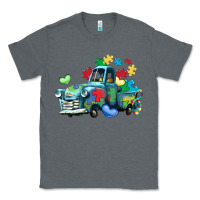 Charcoal Heather autism truck Classic Tee - LillyAllenDesigns