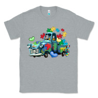 Heather Grey autism truck Classic Tee - LillyAllenDesigns