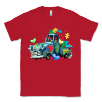 Red autism truck Classic Tee - LillyAllenDesigns