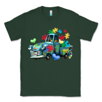 Sports Green autism truck Classic Tee - LillyAllenDesigns