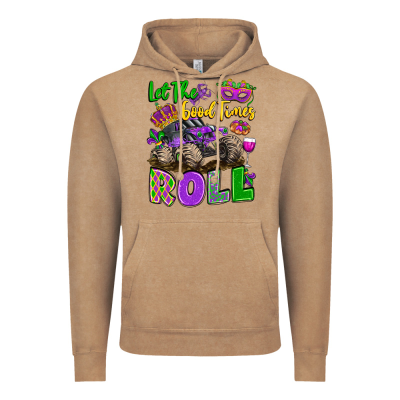 Let The Good Times Roll With Mardi Gras Monster Tr Vintage Hoodie by LillyAllenDesigns | Teevron