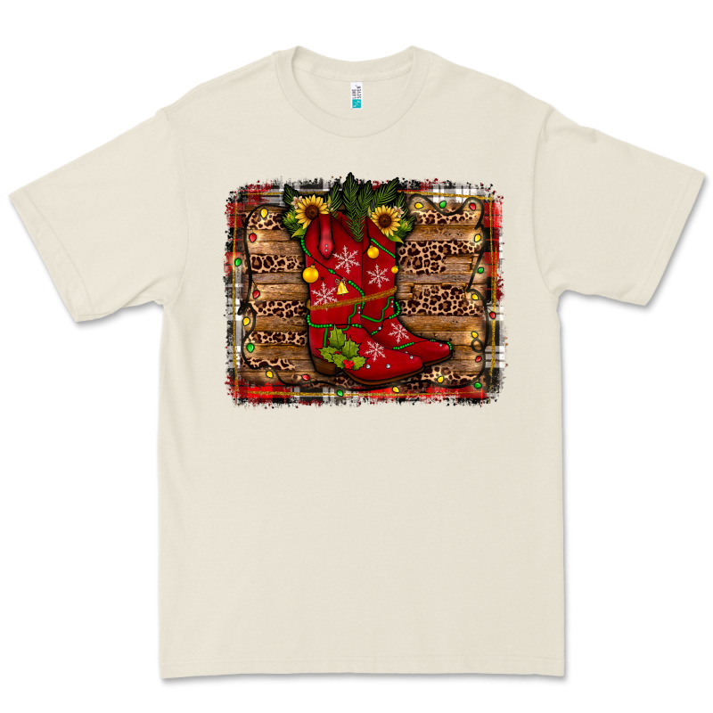 Cowboy Boots Christmas Premium Tee by JahusDesignShop | Teevron