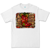 White cowboy boots christmas Premium Tee - JahusDesignShop