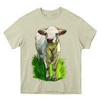 Mossy Charolais Heifer Heavy Core Tee - LillyAllenDesigns