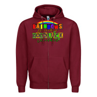 Burgundy Rainbows pinches good luck wisher St. Patrick's Zipper Hoodie - CowGirlArtShop