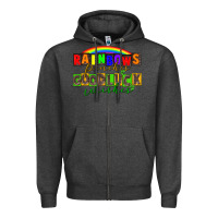 Charcoal Heather Rainbows pinches good luck wisher St. Patrick's Zipper Hoodie - CowGirlArtShop