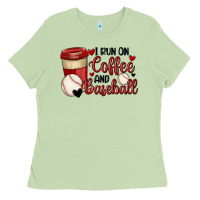 Matcha i run on coffee and baseball Ladies Tee - MaliasSmallBusiness